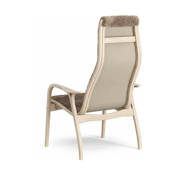 Lamino armchair - Sheepskin Sahara-white pigmented oak - Swedese