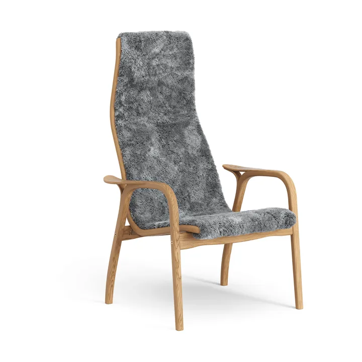 Lamino armchair - Sheepskin Scandinavian grey-oiled oak - Swedese