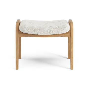 Lamino foot stool oiled oak/sheep skin - Off white (white) - Swedese