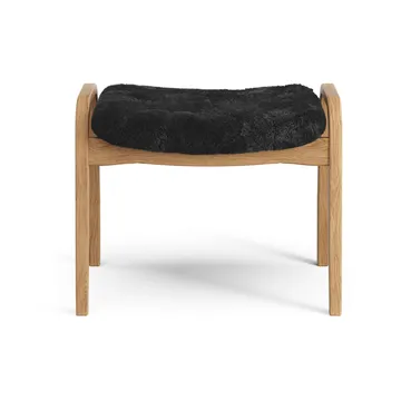 Lamino footstool - Sheepskin black-oiled oak - Swedese