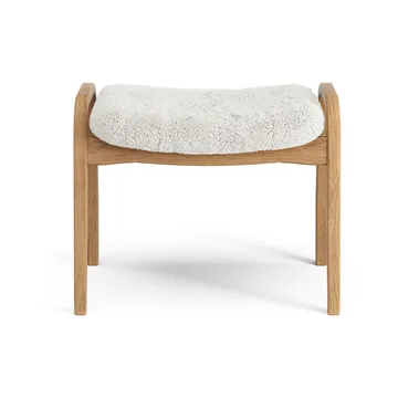 Lamino footstool - Sheepskin Off white-oiled oak - Swedese