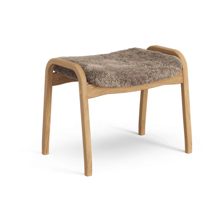 Lamino footstool - Sheepskin Sahara-oiled oak - Swedese