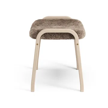Lamino footstool - Sheepskin Sahara-white pigmented oak - Swedese