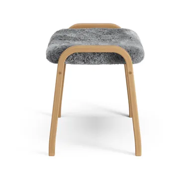 Lamino footstool - Sheepskin Scandinavian grey-oiled oak - Swedese
