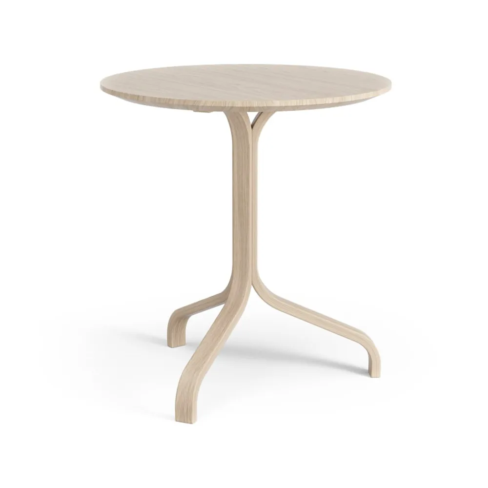 Lamino table 49 cm, White pigmented oak Swedese