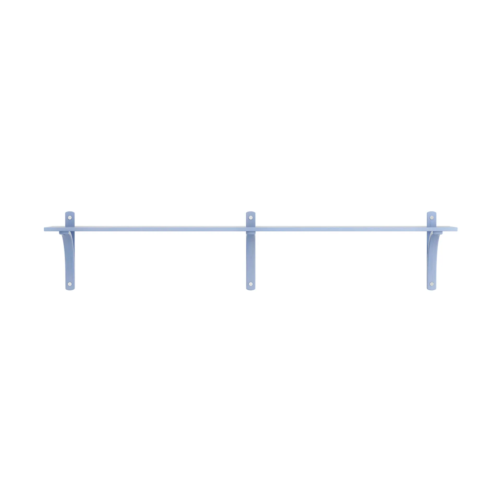 Levi shelf 1 shelf level, ILKE Blue-aluminium, 180 cm Swedese
