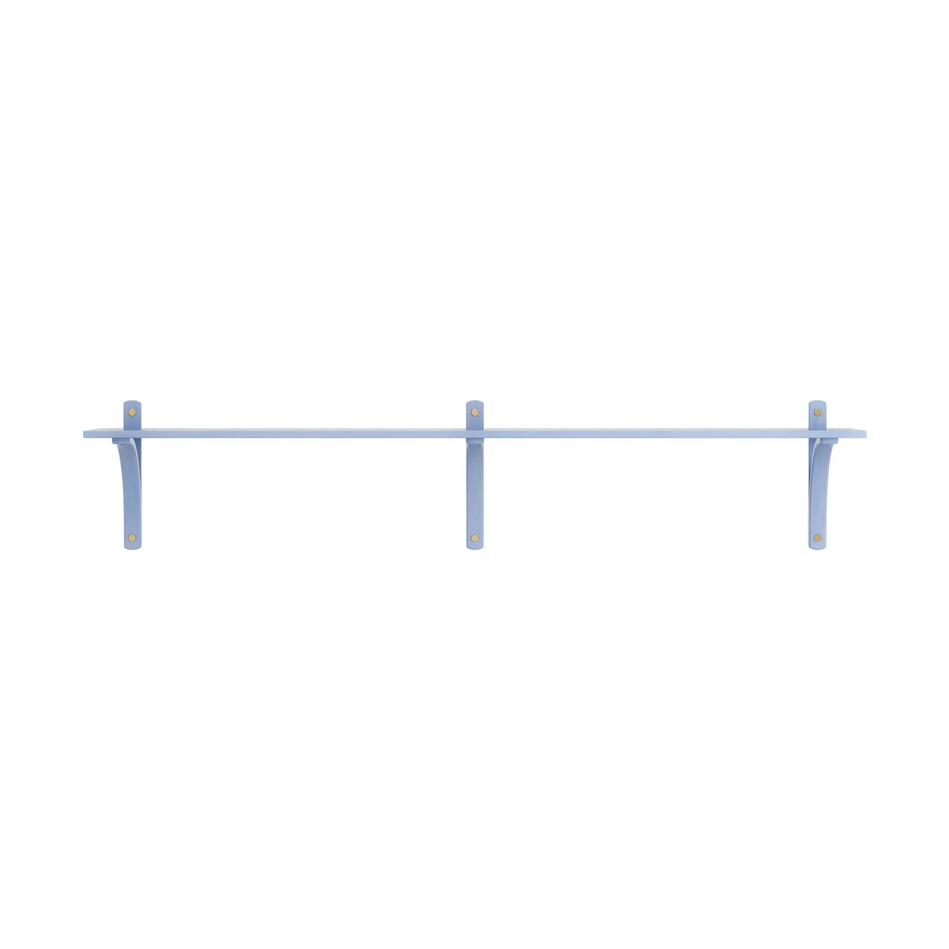 Levi shelf 1 shelf level, ILKE Blue-brass, 180 cm Swedese