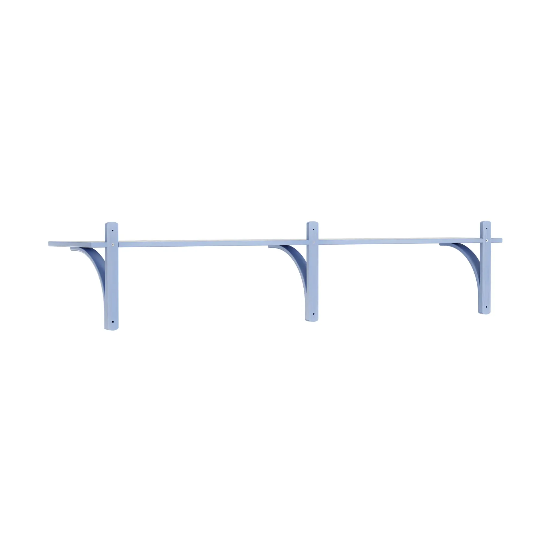 Levi shelf 1 shelf level, ILKE Blue-brass, 180 cm Swedese
