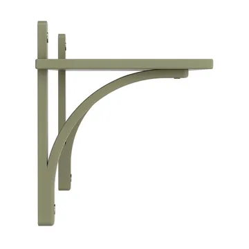 Levi shelf 1 shelf level - Moss green-aluminium, 90 cm - Swedese