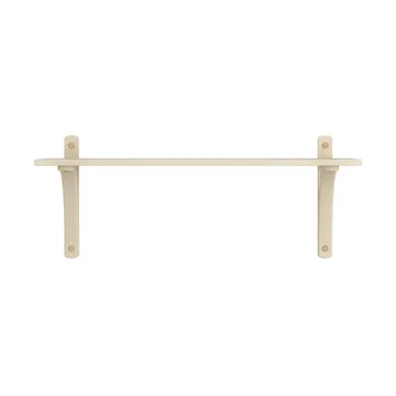 Levi shelf 1 shelf level - Natural lacquered ash-aluminium, 90 cm - Swedese