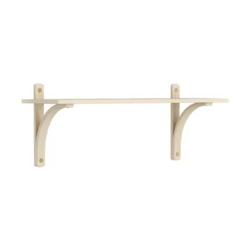 Levi shelf 1 shelf level - Natural lacquered ash-brass, 90 cm - Swedese