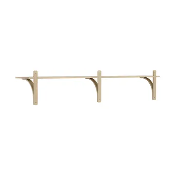 Levi shelf 1 shelf level - Natural lacquered oak-aluminium, 180 cm - Swedese