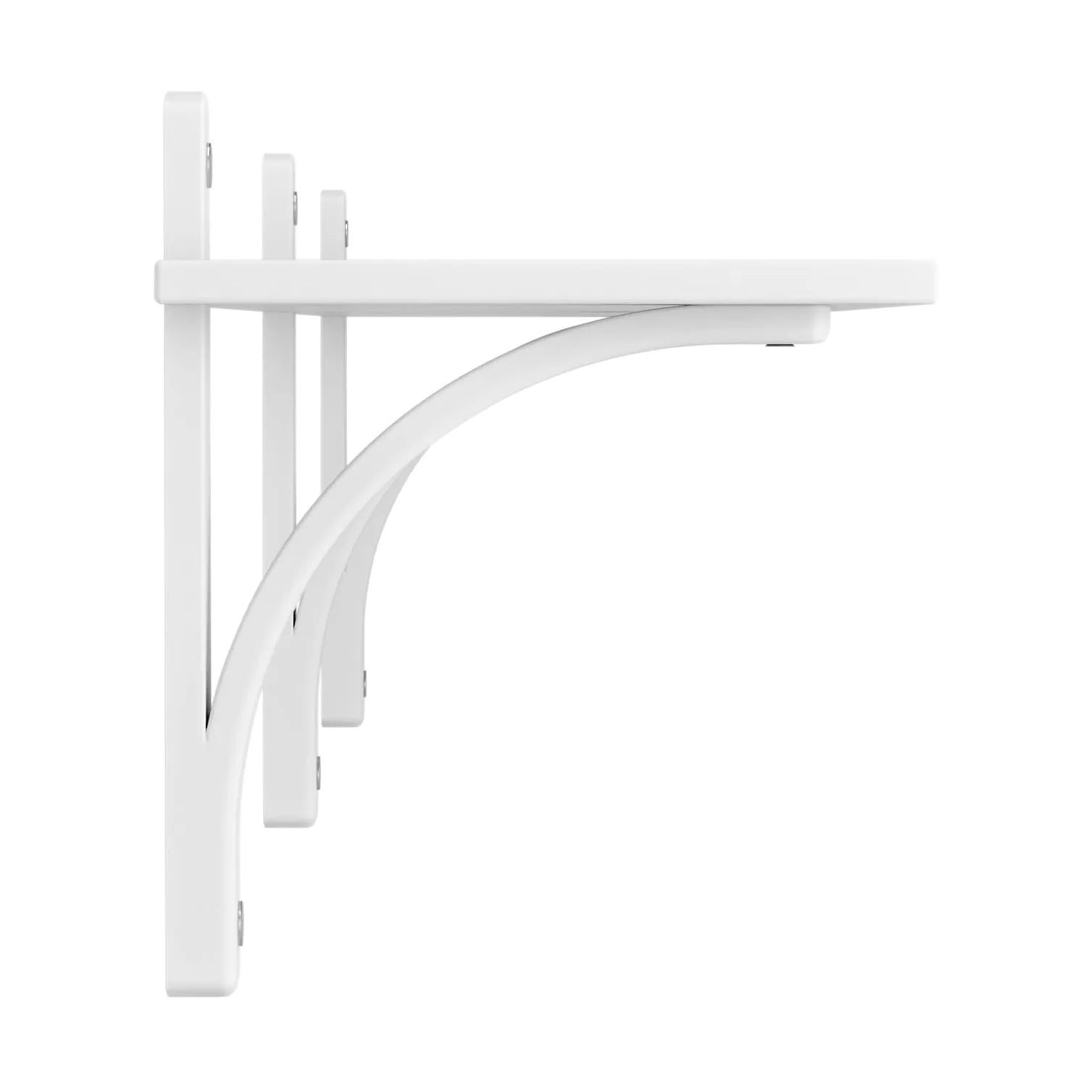 Levi shelf 1 shelf level, White-stained ash-aluminium, 180 cm Swedese