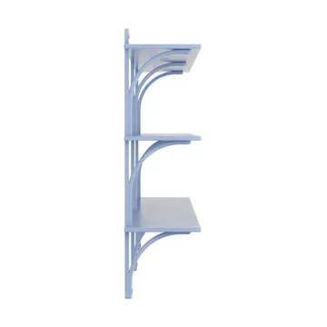 Levi shelf 3 shelves - ILKE Blue-brass, 180 cm - Swedese