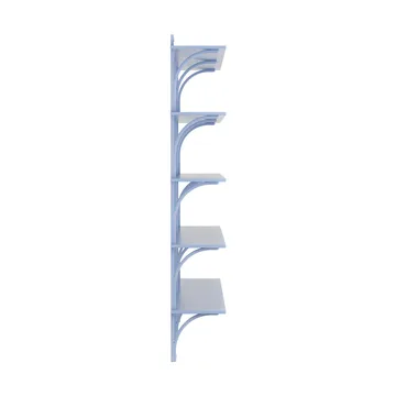 Levi shelf 5 shelves - ILKE Blue-brass, 180 cm - Swedese