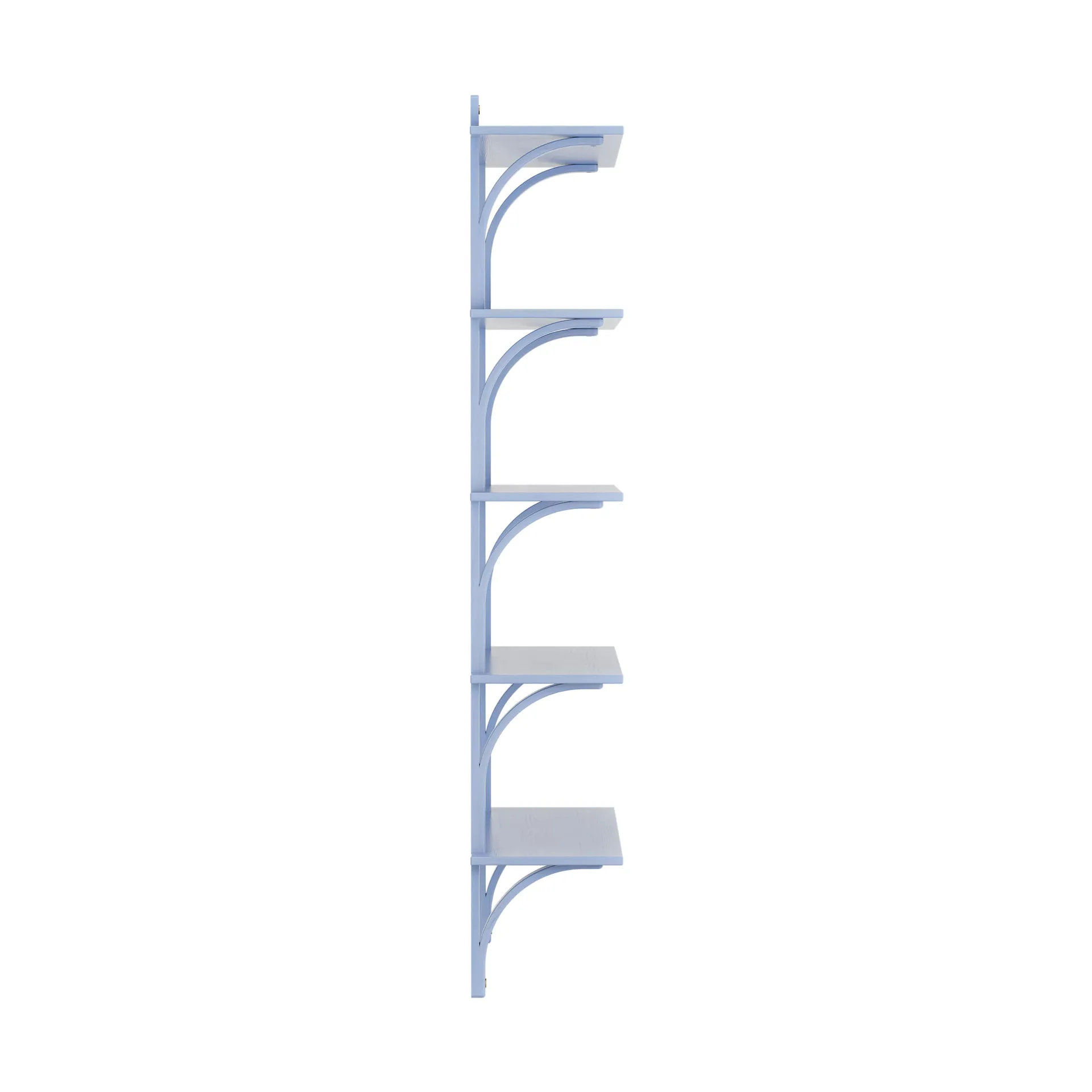 Levi shelf 5 shelves, ILKE Blue-brass, 90 cm Swedese