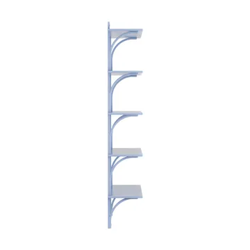 Levi shelf 5 shelves - ILKE Blue-brass, 90 cm - Swedese