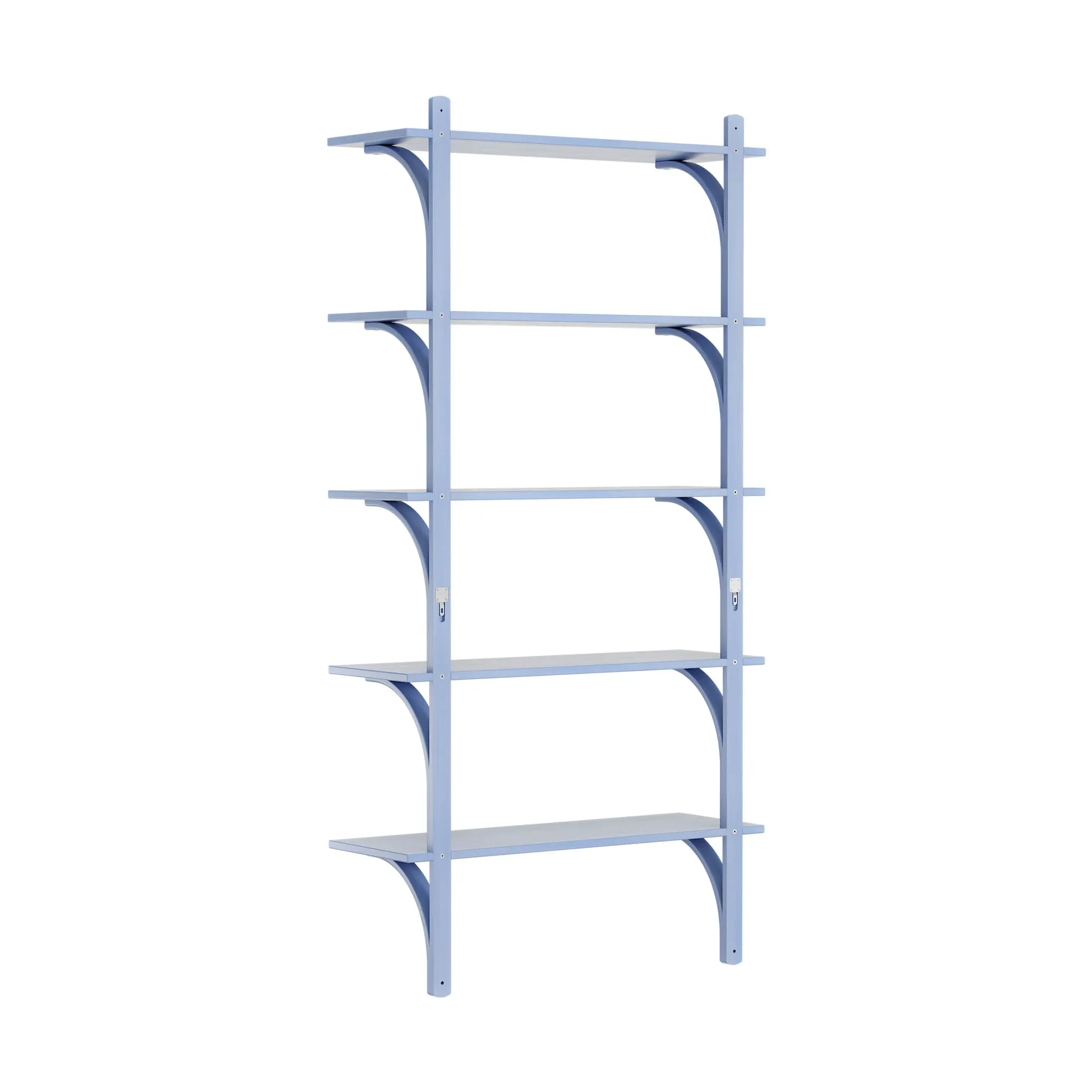 Levi shelf 5 shelves, ILKE Blue-brass, 90 cm Swedese