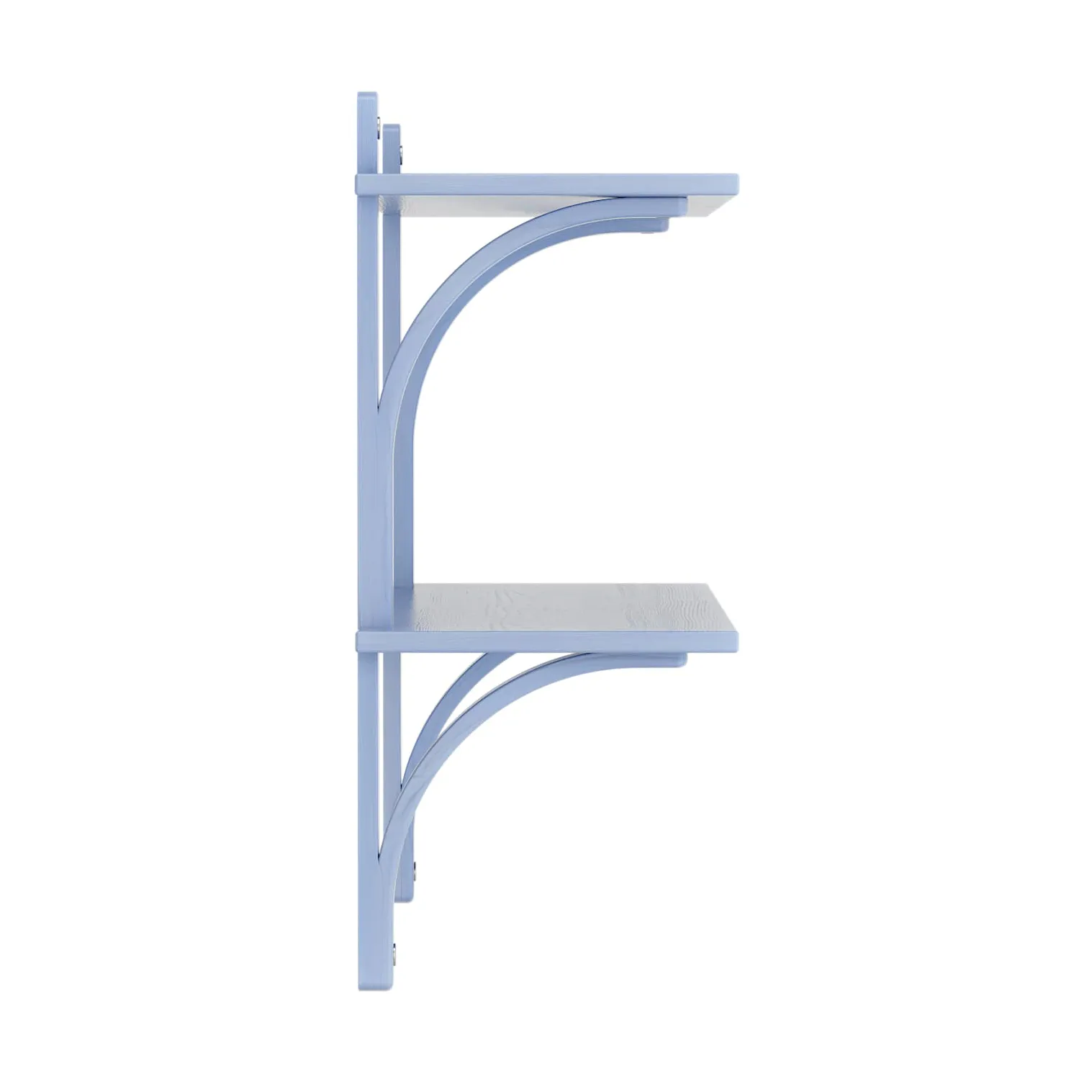 Levi shelf, Ilke blue-stainless steel, 2 shelves, 90 cm Swedese