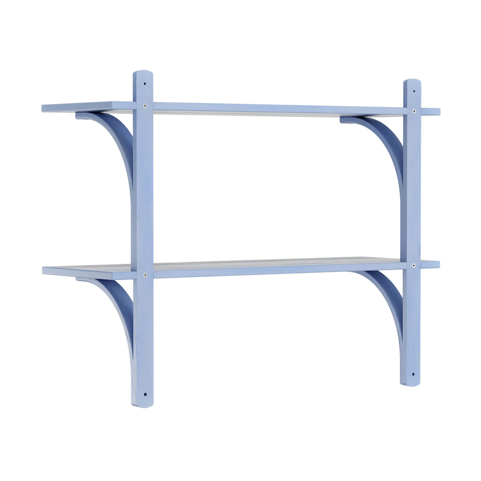 Levi shelf, Ilke blue-stainless steel, 2 shelves, 90 cm Swedese