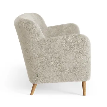 Nova 2-seater sofa sheepskin - Moonlight-oiled oak - Swedese