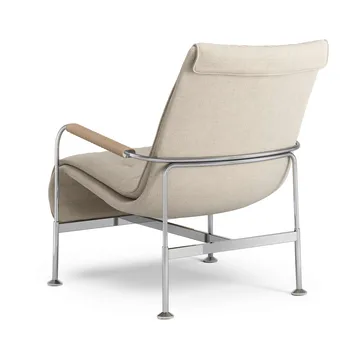 Serpentine armchair - Fabric Romo Linara Rye-chrome-tärnsjö Nature - Swedese