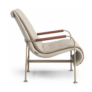 Serpentine armchair - Fabric Romo Linara Rye-nutmeg-tärnsjö Cognac - Swedese