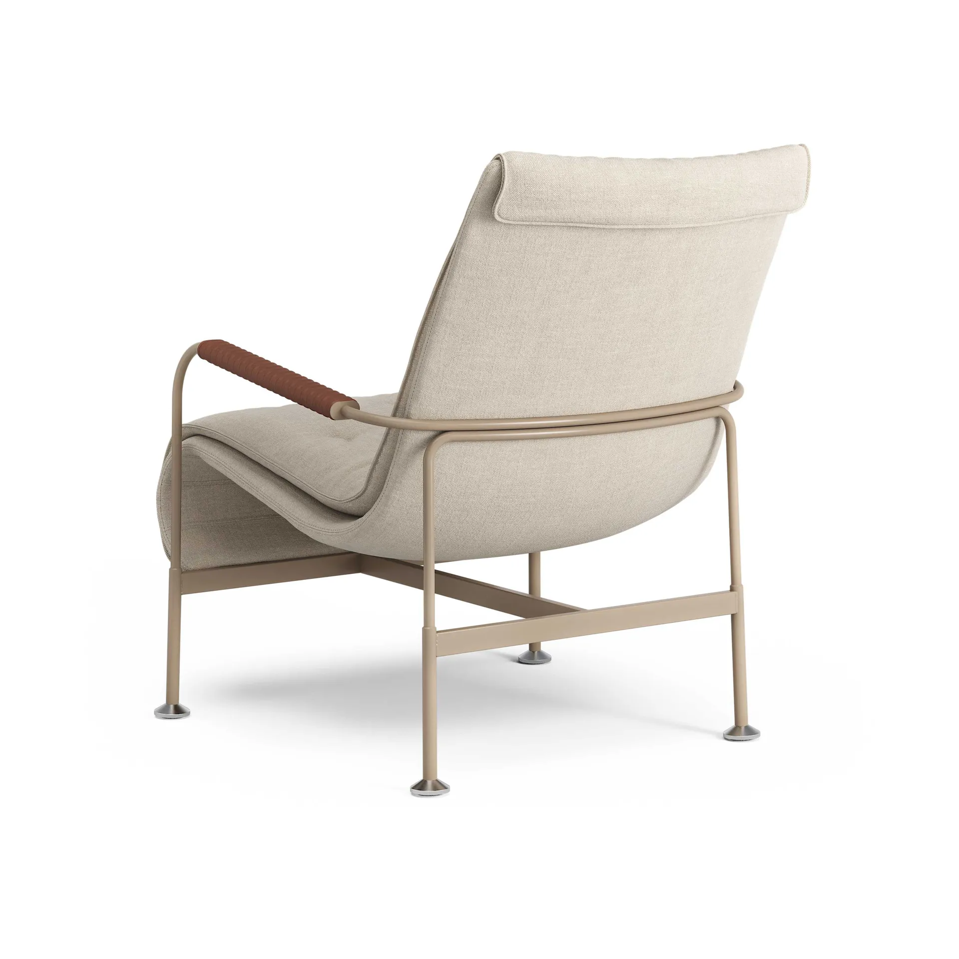 Serpentine armchair, Fabric Romo Linara Rye-nutmeg-tärnsjö Cognac Swedese