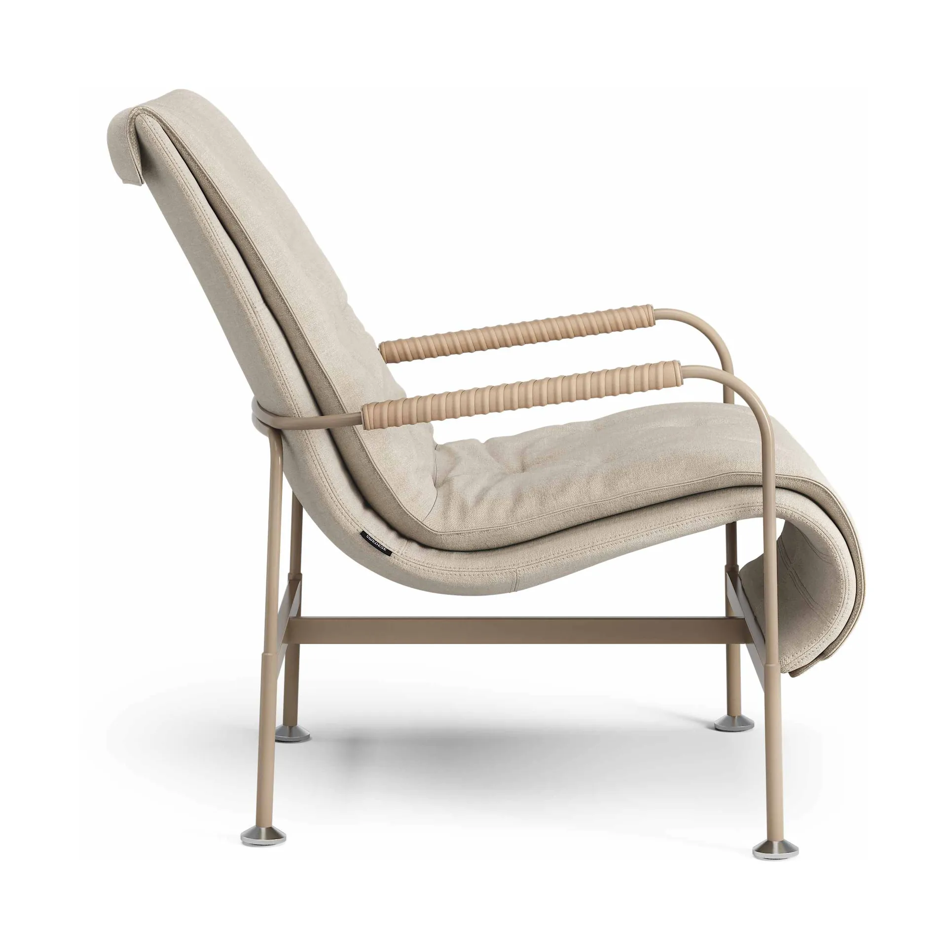 Serpentine armchair, Fabric Romo Linara Rye-nutmeg-Tärnsjö Nature Swedese
