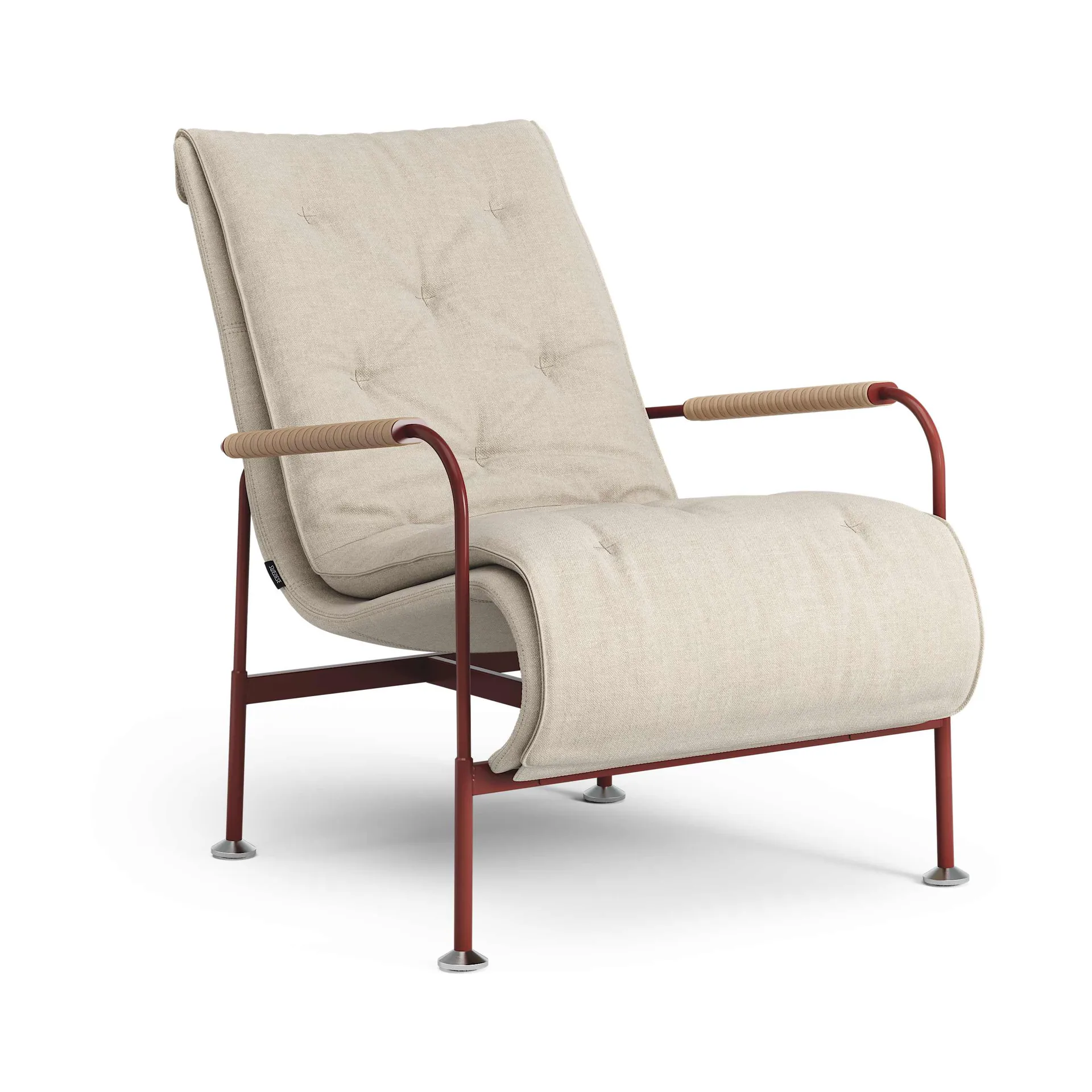 Serpentine armchair, Fabric Romo Linara Rye-red-tärnsjö Nature Swedese