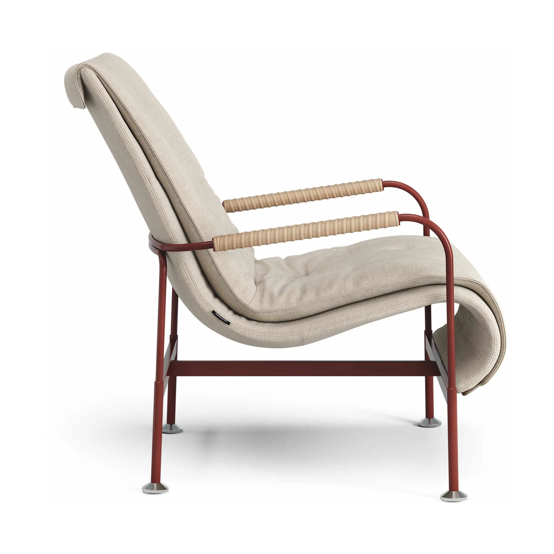 Serpentine armchair, Fabric Romo Linara Rye-red-tärnsjö Nature Swedese