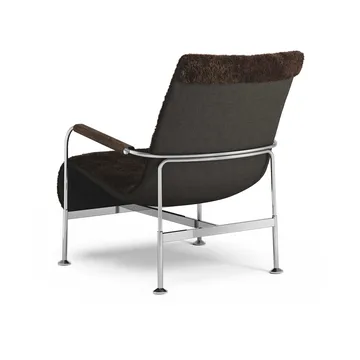 Serpentine armchair - Sheepskin Espresso-chrome - Swedese