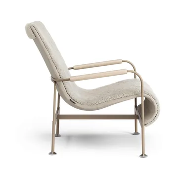 Serpentine armchair - Sheepskin Moonlight-nutmeg - Swedese