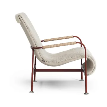 Serpentine armchair - Sheepskin Moonlight-red-tärnsjö Nature - Swedese