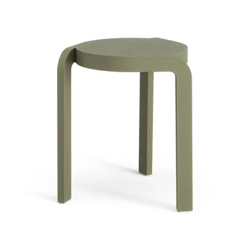 Spin stool H44 cm - Ash-moss green - Swedese