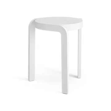 Spin stool H44 cm - Ash white laserad - Swedese