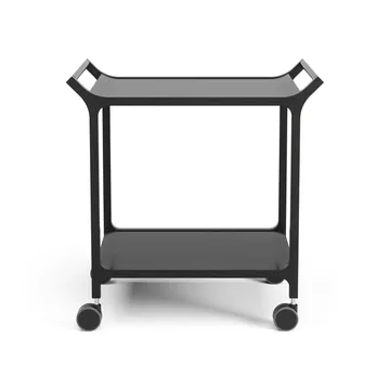 Teatime serving trolley - Ash black glazed - Swedese