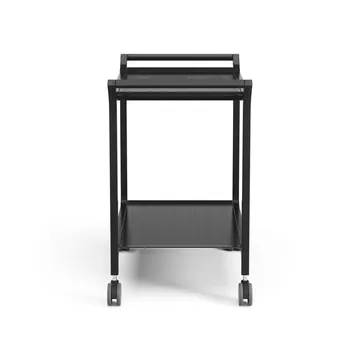 Teatime serving trolley - Ash black glazed - Swedese