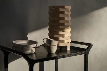 Teatime serving trolley - Ash black glazed - Swedese