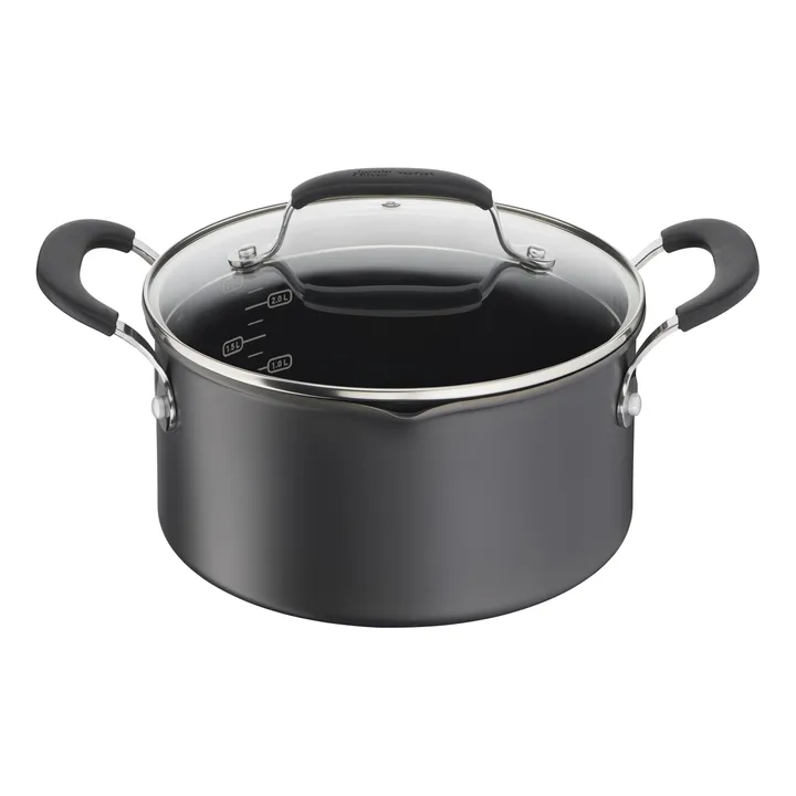 Jamie Oliver Quick & Easy anodised casserole dish hard  - 5.2 L - Tefal