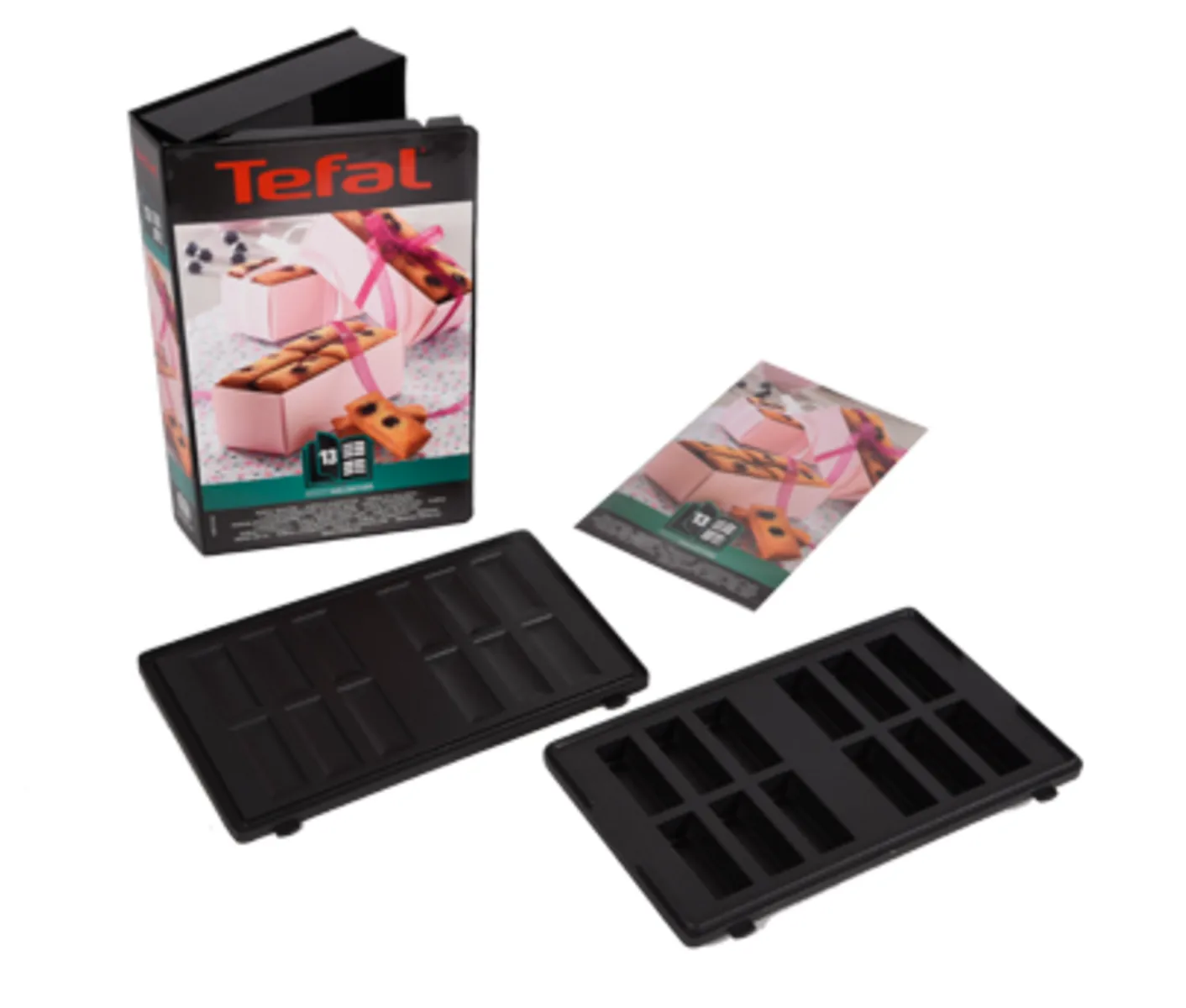 Snack Collection mini bars plate for sandwich grill, Black Tefal