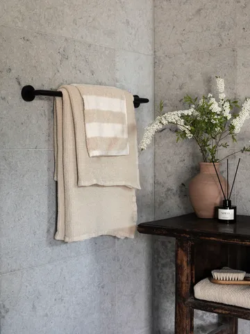 Cleo towel 50x70 cm - Beige - Tell Me More