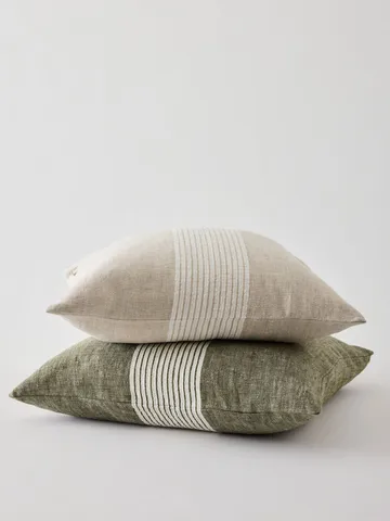 Colette cushion cover - Green stripe, 50x50 cm - Tell Me More