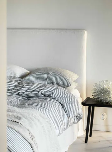 Duvet cover linen 150x200 cm - Grey/white - Tell Me More