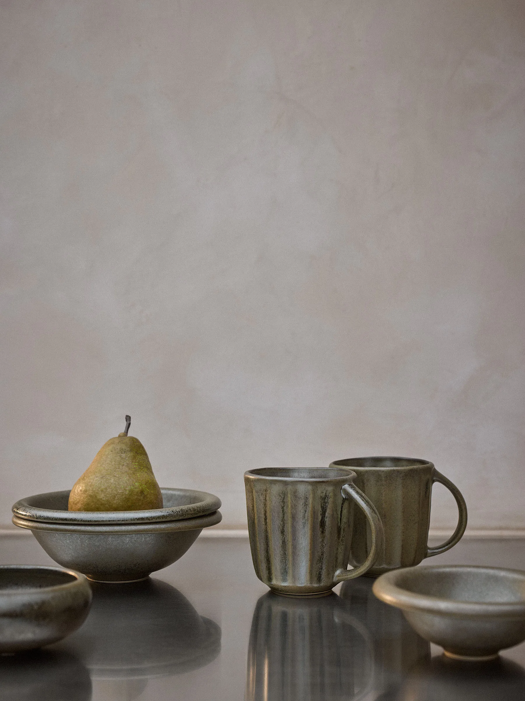 Elba bowl, Green brown, Ø18 cm Tell Me More