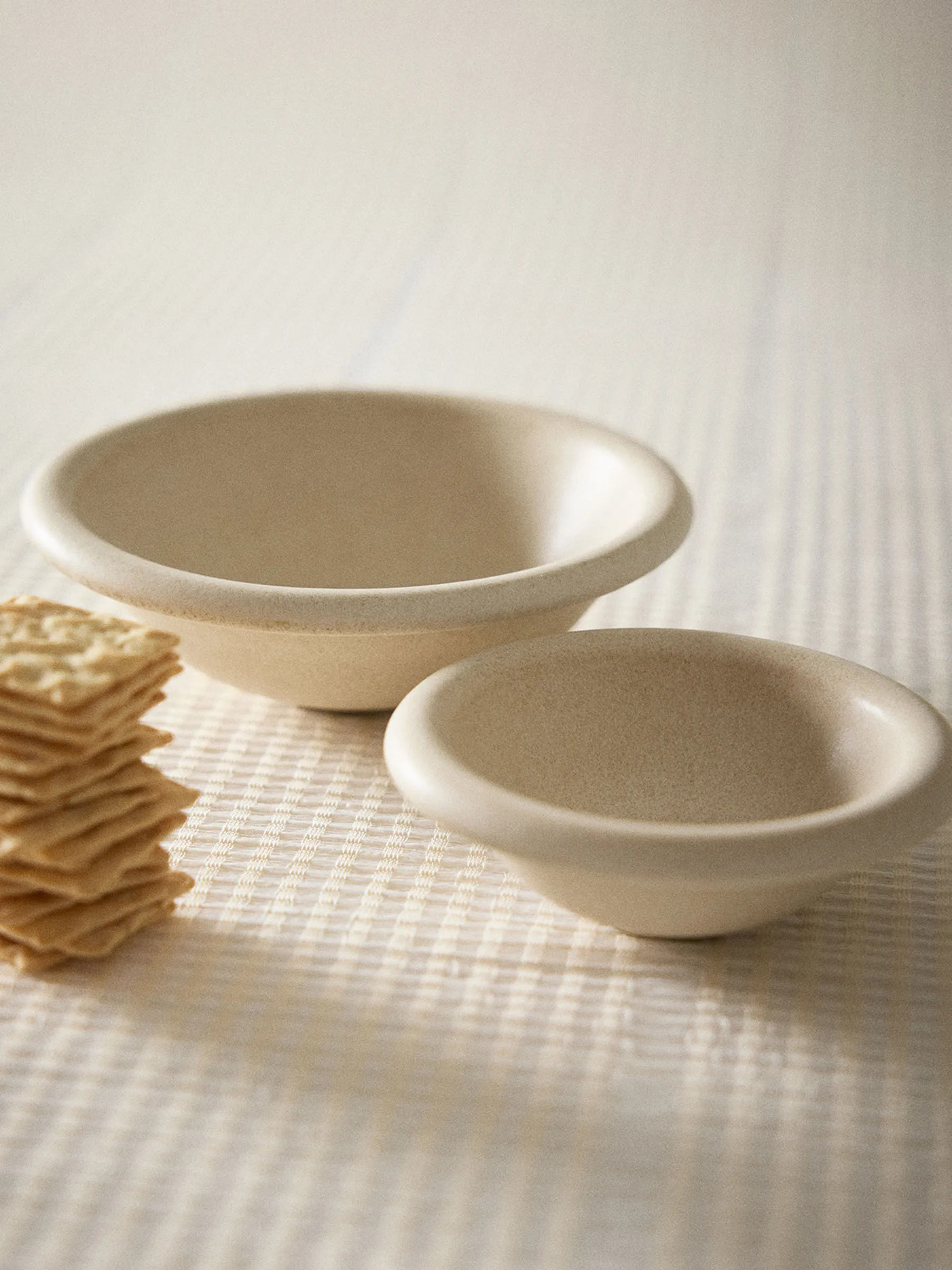 Elba bowl, Sand beige, Ø18 cm Tell Me More