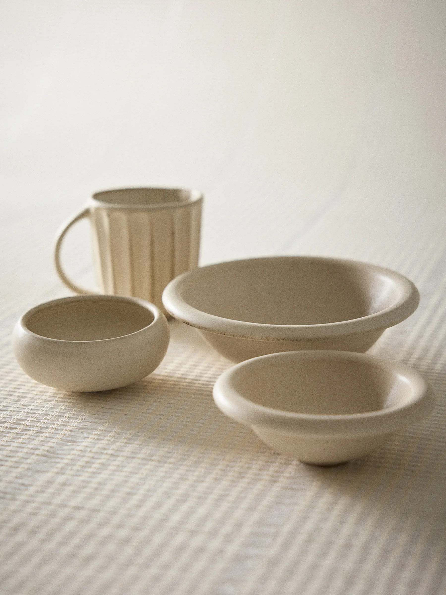 Elba bowl, Sand beige, Ø18 cm Tell Me More