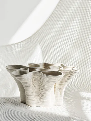 Fiordo vase small - Off-white - Tell Me More