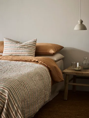 Malva bedspread 180x260 cm - Gray-rust red - Tell Me More