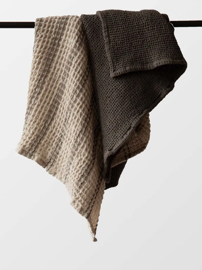 Nella towel 50x70 cm, Taupe stripe Tell Me More